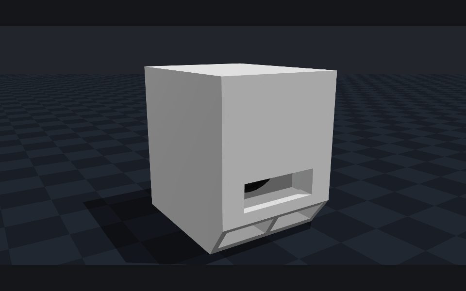 Yamaha DXS 10 — a 6th-order bandpass speaker box design for a 10" Subwoofer